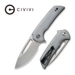 Civivi Odium Flipper Knife - Gray G10 Handle (2.65" Stonewashed D2) C 2010A