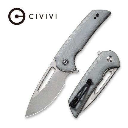 Civivi Odium Flipper Knife - Gray G10 Handle (2.65" Stonewashed D2) C 2010A