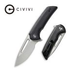 Civivi Odium Flipper Knife - Black G10 Handle (2.65" Stonewashed D2) C 2010D - Image 2