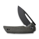 CIVIVI Odium Flipper Knife Micarta Handle (2.65" D2 Blade) - Dark Green Micarta／Black Stonewashed D2 C2010G - Image 5