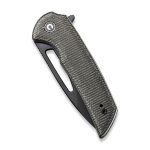 CIVIVI Odium Flipper Knife Micarta Handle (2.65" D2 Blade) - Dark Green Micarta／Black Stonewashed D2 C2010G - Image 4