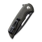 CIVIVI Odium Flipper Knife Micarta Handle (2.65" D2 Blade) - Dark Green Micarta／Black Stonewashed D2 C2010G - Image 3