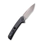 CIVIVI Keen Nadder Flipper Knife - Black Coarse G10 Handle (3.48” Gray Stonewashed Bohler N690) C 2021A - Image 3