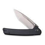 CIVIVI Keen Nadder Flipper Knife - Black Coarse G10 Handle (3.48” Gray Stonewashed Bohler N690) C 2021A - Image 4