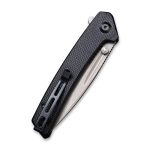 CIVIVI Keen Nadder Flipper Knife - Black Coarse G10 Handle (3.48” Gray Stonewashed Bohler N690) C 2021A - Image 6