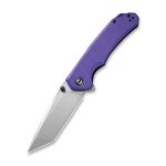CIVIVI Brazen Flipper Knife - Purple G10 Handle (3.46" Gray Stonewashed D2 ) C 2023A - Image 2