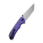 CIVIVI Brazen Flipper Knife - Purple G10 Handle (3.46" Gray Stonewashed D2 ) C 2023A - Image 3