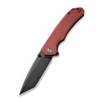 CIVIVI Brazen Flipper Knife Burgundy G10 Handle (3.46" Black Stonewashed D2 ) C 2023B - Image 7