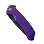 CIVIVI Brazen Flipper Knife Purple G10 Handle (3.46" Black Stonewashed D2) C 2023D - Image 4