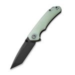 CIVIVI Brazen Flipper Knife Natural G10 Handle (3.46" Black Stonewashed D2) C 2023E - Image 2