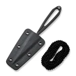 CIVIVI Black D-Art Fixed Blade Neck Knife With Kydex Sheath - Image 3
