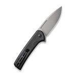 CIVIVI Conspirator Pocket Knife with Button Lock and Flipper Opener Black Micarta Handle (3.47'' Gray Stonewashed Nitro-V) C21006-1 - Image 6