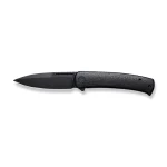 CIVIVI Cetos Flipper Knife Black Micarta Coarse With Black Steel Lock Side Handle (3.48" Black Stonewashed 14C28N) C21025B-2 - Image 3