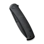 CIVIVI Cetos Flipper Knife Black Micarta Coarse With Black Steel Lock Side Handle (3.48" Black Stonewashed 14C28N) C21025B-2 - Image 5