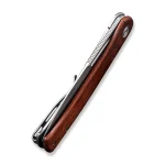 CIVIVI Cetos Flipper Knife Cuibourtia Wood With Gray Steel Lock Side Handle (3.48" Silver Bead Blasted 14C28N) C21025B-4 - Image 8