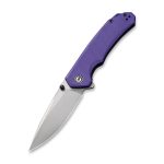 CIVIVI Brazen Flipper Knife Purple G10 Handle (3.46" Stonewashed 14C28N) C 2102A - Image 8