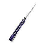 CIVIVI Brazen Flipper Knife Purple G10 Handle (3.46" Stonewashed 14C28N) C 2102A - Image 6