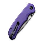 CIVIVI Brazen Flipper Knife Purple G10 Handle (3.46" Stonewashed 14C28N) C 2102A - Image 3
