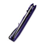 CIVIVI Brazen Flipper Knife Purple G10 Handle (3.46" Stonewashed 14C28N) C 2102A - Image 2