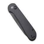 CIVIVI Button Lock Elementum - Black G10 Handle (3.47" Black Stonewashed 14C28N) C 2103A - Image 6