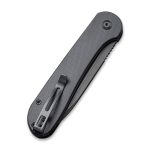 CIVIVI Button Lock Elementum - Black G10 Handle (3.47" Black Stonewashed 14C28N) C 2103A - Image 7