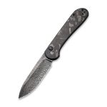 CIVIVI Button Lock Elementum - Marble Carbon Fiber Black Handle (3.47" Black Hand Rubbed Damascus) C 2103DS-3 - Image 2