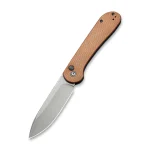 CIVIVI Button Lock Elementum - Brown Micarta Handle (3.47" Black Stonewashed 14C28N) C 2103D - Image 8