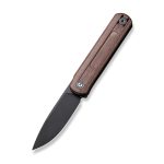 CIVIVI Foldis Front Flipper Knife Brown Linen Micarta Handle (2.67" Black Stonewashed Nitro-V Blade) C21044-2 - UK FRIENDLY CARRY KNIFE - - Image 10