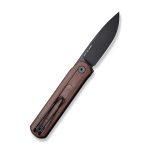 CIVIVI Foldis Front Flipper Knife Brown Linen Micarta Handle (2.67" Black Stonewashed Nitro-V Blade) C21044-2 - UK FRIENDLY CARRY KNIFE - - Image 9