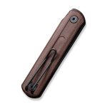 CIVIVI Foldis Front Flipper Knife Brown Linen Micarta Handle (2.67" Black Stonewashed Nitro-V Blade) C21044-2 - UK FRIENDLY CARRY KNIFE - - Image 4