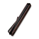 CIVIVI Foldis Front Flipper Knife Brown Linen Micarta Handle (2.67" Black Stonewashed Nitro-V Blade) C21044-2 - UK FRIENDLY CARRY KNIFE - - Image 3