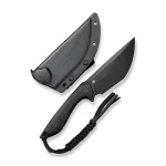 CIVIVI Concept 22 Fixed Blade Knife Black G10 Handle (4.8" Black Stonewashed D2 Blade) C21047-1 - - Image 2