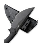 CIVIVI Concept 22 Fixed Blade Knife Black G10 Handle (4.8" Black Stonewashed D2 Blade) C21047-1 - - Image 5