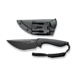CIVIVI Concept 22 Fixed Blade Knife Black G10 Handle (4.8" Black Stonewashed D2 Blade) C21047-1 - - Image 4