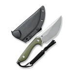 CIVIVI Concept 22 Fixed Blade Knife OD Green G10 Handle (4.8" Silver Bead Blasted D2 Blade) C21047-2 - - Image 2