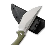 CIVIVI Concept 22 Fixed Blade Knife OD Green G10 Handle (4.8" Silver Bead Blasted D2 Blade) C21047-2 - - Image 5