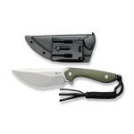 CIVIVI Concept 22 Fixed Blade Knife OD Green G10 Handle (4.8" Silver Bead Blasted D2 Blade) C21047-2 - - Image 4