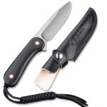 Civivi Fixed Blade Elementum - Black / Red G10 Contoured Handle (3.98" Satin Finished 10Cr15CoMoV) C 2104A - Image 9