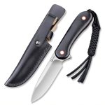 Civivi Fixed Blade Elementum - Black / Red G10 Contoured Handle (3.98" Satin Finished 10Cr15CoMoV) C 2104A