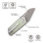 Civivi Ki-V Slip Joint Knife - Natural G10 Handle (1.55" Gray Stonewashed 9Cr18MoV) C2108A - UK FRIENDLY CARRY KNIFE - - Image 9