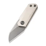 CIVIVI Ki-V Slip Joint Ivory G10 Handle (1.55" Silver Bead Blasted 9Cr18MoV Blade) C2108C - Image 9