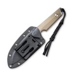 Civivi Kepler Fixed Blade Knife - Tan G10 Handle (4.48" Satin 9Cr18MoV) C 2109B - Image 6