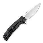 Civivi NOx Flipper Knife - Black Stainless Steel Handle (2.97" Satin Nitro-V) C 2110B - Image 2