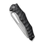 CIVIVI Spiny Dogfish Manual Thumb Knife Black G10 Handle (3.47" Stonewashed 14C28N Blade) C22006-1 - - Image 6