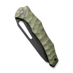 CIVIVI Spiny Dogfish Manual Thumb Knife OD Green G10 Handle (3.47" Black Stonewashed 14C28N Blade) C22006-3 - - Image 6