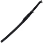 HONSHU BOSHIN KATANA - MODERN TACTICAL SAMURAI / NINJA SWORD - HAND FORGED 1060 CARBON STEEL - FULL TANG, FULLY FUNCTIONA - BLACK TPR, STEEL GUARD, POMMEL, LANYARD HOLE - UC3176B - Image 2