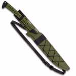 USMC Tak-Kana Sword With Scabbard - One-Piece 3Cr13 Stainless Steel, Wrapped Handle, Lanyard Hole - Length 29 1/2 - Image 3