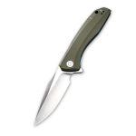 Baklash Flipper Knife OD Green G10 Handle (3.5'' Satin 9Cr18MoV) C801A - Image 2