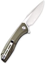 Baklash Flipper Knife OD Green G10 Handle (3.5'' Satin 9Cr18MoV) C801A - Image 5