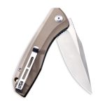 Baklash Flipper Knife Tan G10 Handle (3.5'' Satin 9Cr18MoV) C801B - Image 6